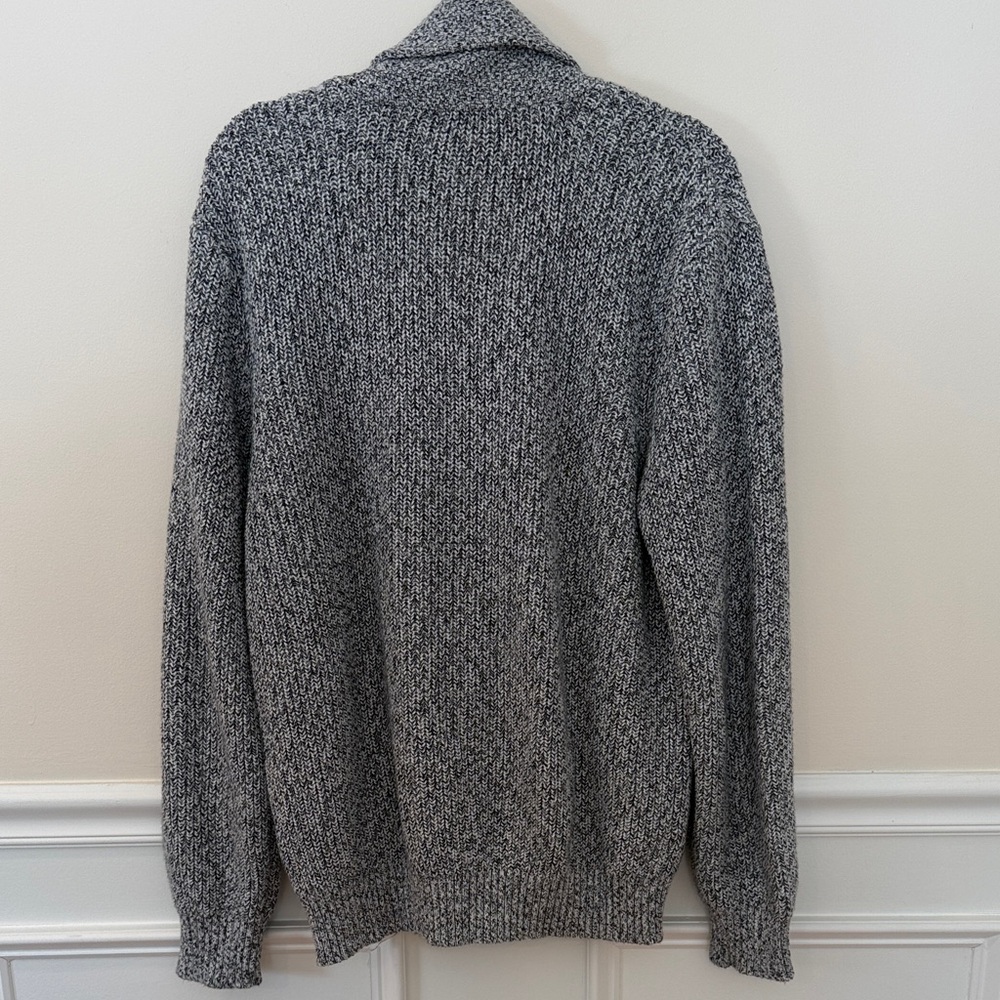 Faherty Charcoal Shawl Collar Cardigan - Picture 6 of 6